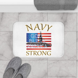 Navy Strong - Bath Mat