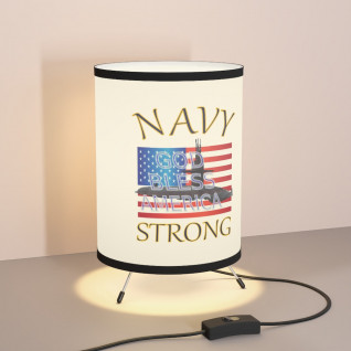 Navy Strong - Tripod Lamp with High-Res Printed Shade, US\CA plug