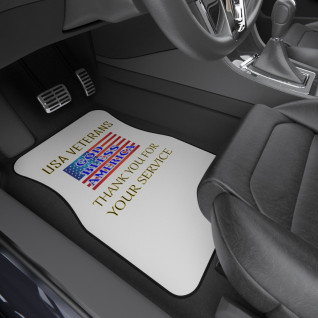 USA Veterans - Thank You for Your Service - Car Mats (Set of 4)