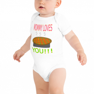 Mommy Loves You - Baby short sleeve one piece - For Boys & For Girls