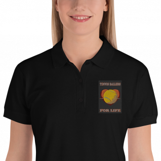 Tennis Ballers For Life - Embroidered Women's Polo Shirt
