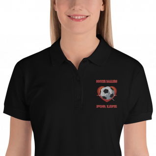 Soccer Ballers For Life - Embroidered Women's Polo Shirt