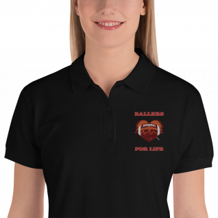 Ballers For Life - Embroidered Women's Polo Shirt