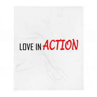 Love in Action Throw Blanket