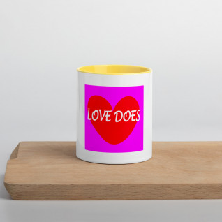 Love Does - Mug with Color Inside