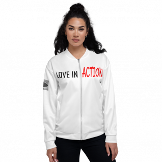 Love in Action - Bomber Jacket - For Him or For Her