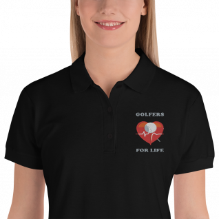 Golfers For Life - Embroidered Women's Polo Shirt